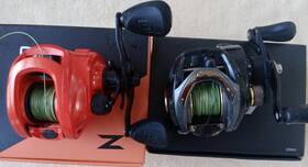 Cr80h 13 Fishing Daiwa Concept Z Red Right 6.6 1 And Black Baitcast Reels