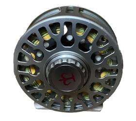 Tf-50 3-tand Fly Fishing Reel With Green/yellow Line -silver/red