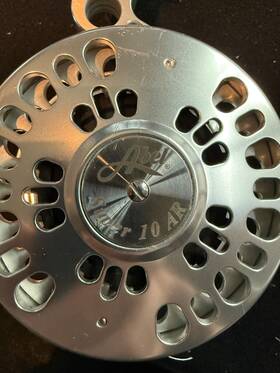 10ar Abel Super 10 Anti Reverse. Excellent 98% Platinum Offset Foot Rare Desired