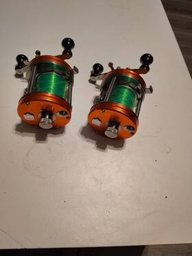 6500 Abu Garcia 036282731134 Amb Cs Pro Rocket Custom Reel - Orange No Nicks Or Scratches Vgc