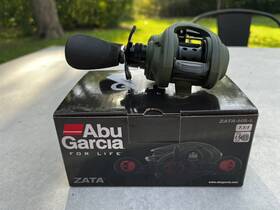 1523209 Abu Garcia Zata Graphite Casting Low Profile Fishing Reel Green Left-crank