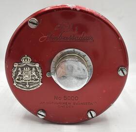 280213 Abu Garcia Vintage Ambassadeur 5000 Baitcast Reel Sweden With White Bakelite
