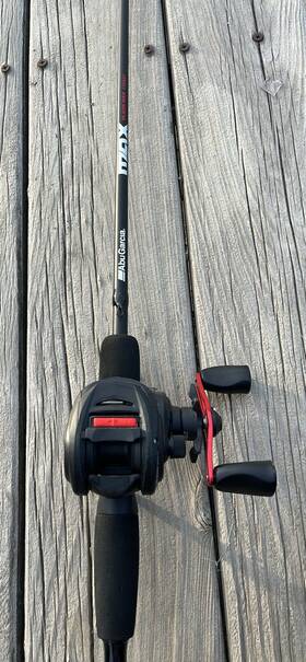 332casfstswswsf Abu Garcia Max Z Baitcast Combo With Power Disk Drag System