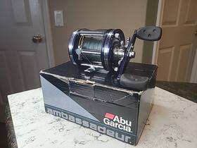 6501-c4 Abu Garcia Ambassadeur Blue Bait Casting Reel Box Manual Sweden Euc Nice