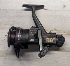 653gt Abu Garcia Vintage Cardinal Spinning Reel Graphitanium Dual Drag Size 3