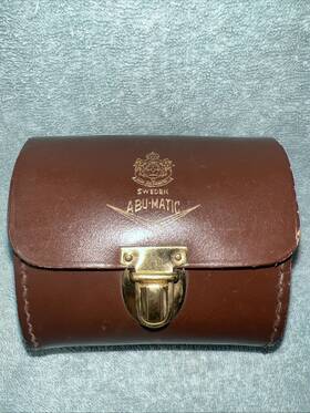 Abu-matic60 Abu Garcia Abu-matic 60 Leather Reel Case Only Excellent Condition