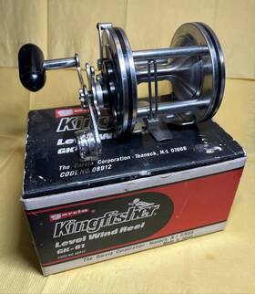 Gk-61 Abu Garcia Kingfisher Levelwind Trolling Fishing Reel Cleaned And Serviced