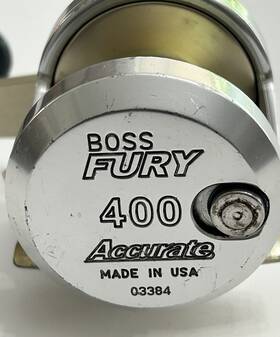 02419 Accurate Boss Fury 400 Fishing Reel Usa Made Top Quality