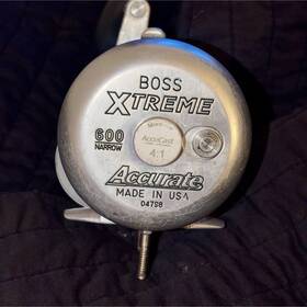 04798 Accurate Boss Xtreme 600 Narrow Lever Drag Reel 4 1 Rh Twindrag