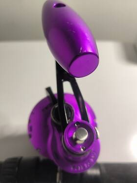 Accurate 4515783704610 Valiant 2 Speed 600 Purple Flawless Conventional Reel