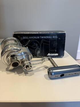 Bx2-500 Accurate Boss Xtreme Lever Twindrag 2-speed Reel