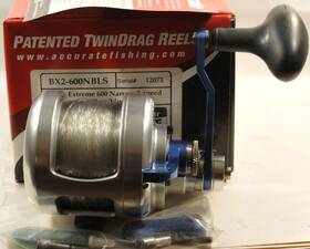 Bx2-600nbls Accurate Boss Extreme 2-speed Twindrag 5 1hi/2.2 1lo Lever Drag Reel