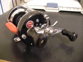 6600c Ambassadeur Nice Rare Abu 6600 C Vintage Reel Red Thumbar Wide Spool