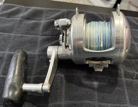 Exw302 Avet Good Used - Silver Pro Ex 30/2 Two-speed Lever Drag Big Game Reel With Braid