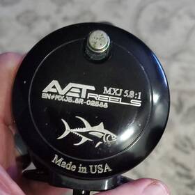 Mxj5.8r-02588 Avet Mxj 5.8 1 Lever Drag Fishing Reel Black Gear Ratio