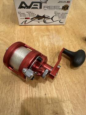 Sxj6 Avet Sxj6/4mc Sxj6/4 Mc Raptor Two-speed Lever Drag Reel - Red Right Handed