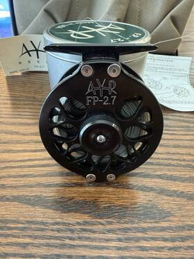 Fp-2.7 Ayr Aluminum Fly Reel Black Fishing Made In Usa With Case