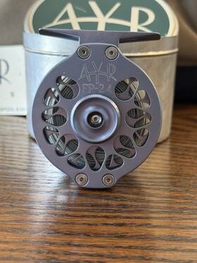 Fp-2.4 Ayr Fp-24 Aluminum Fly Reel Pewter Made In Usa With Case