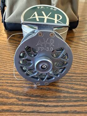 Fp-3.0 Ayr Aluminum Fly Reel Silver Made In Usa With Case