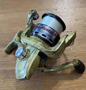 Hhp-208a Bass Pro Shops Jim Houston Spinning Fishing Reel Hawg Hunter Xlt 5.2 1 Camo