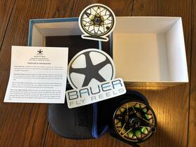 Rvr-213 Bauer Rvr 2/3 Fly Reel Black Gold