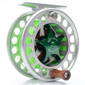 Sst4 Bauer Reel - Sliver Body Red Hub Green Knob Mint Condition