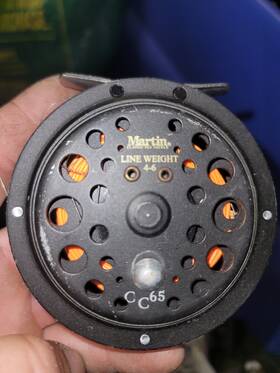 Branded 445030579516 Martin Caddis Creek Fly Fishing Reel Reinforced Aluminum Spool With Push Button