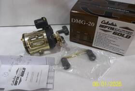 Dmg-20 Cabelas 827624317372 Depthmaster Gold Right Hand Baitcast Reel With Box
