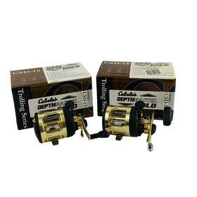 Csd-15 Cabelas Depth Master Gold Trolling Series With Box A Condition