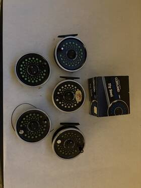 Ltd-60 Cortland Ltd Graphite Fly Fishing Reels 3 And Extra Spools 2 Lines