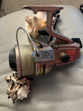 0922-nmb-1372 Daiwa Vtg B-400rl Hi-speed Casting Reel Bronze Precision