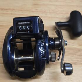 300pwr-p Daiwa Lexa-lc 300 Baitcast Reel Dark Blue Silver Line Counter