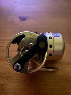 308rl Daiwa Goldcast With Thumbing Dial Or Ships Wheel Pro Service Made Japan