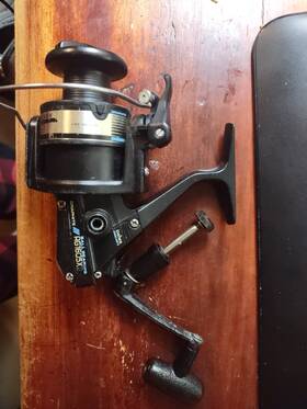 Daiwa Ag1605-x Graphite Spinning Reel Cleaned And Serviced Fully Working