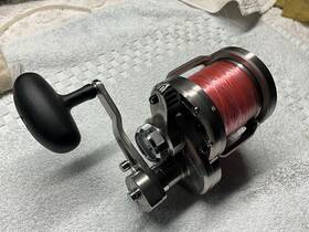 Ld40-2spd Daiwa Saltiga 2-speed Lever Drag Conventional Reel - Silver Clean