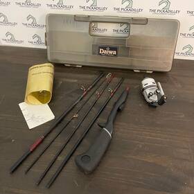 Mcg-59s Daiwa Minicast Travel Fishing Rod And Minicast-2 Reel Combo With Case Manu