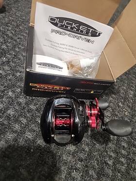 360rb Duckett Fishing 500104960788 Pro Driven Baitcaster 6.3 1 Right Hand Used Orig Box Free Ship