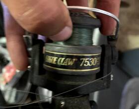 7530 Eagle Claw 047708161992 Spinning Fishing Reel Ratio 5. 2-1 Graphite Spool Vintage