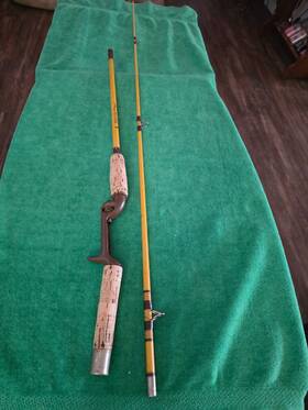 No.mb1360x Eagle Claw Mb1360x Wright Mcgill Denco 6ft Vtg. 2pc Bait Casting Fishing Rod
