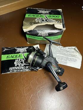 8300 Fenwick Eagle Spinning Fishing Reel Vintage Original Box