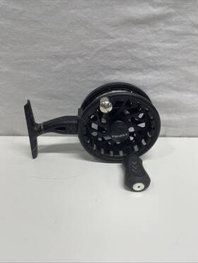 101xla Frabill Ice Fishing Straight Line Reel Black