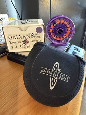 Galvan 894573001430 Torque T-6 Fly Reel Purple With Backing