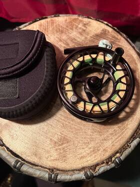 Bro-4 Galvan Bro-4/5-r Brookie 4/5 Fly Reel - Color Black Used Includes Case And Line