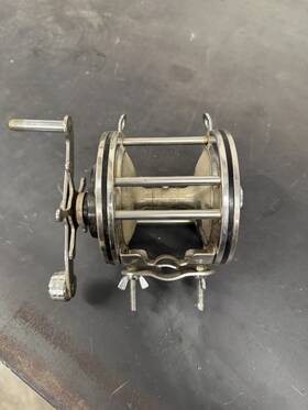 Gk-74 Garcia Vintage Kingfisher Fishing Reel Usa Convention-missing Handle Knob