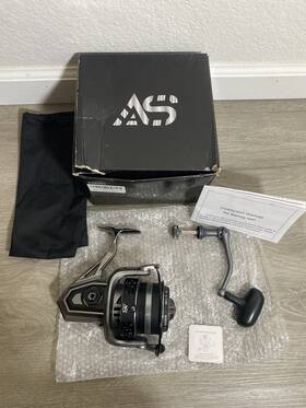 Ag8000 Garret Big Game Spinning Reel Metal Frame Surf Fishing 45lbs Used Excellent