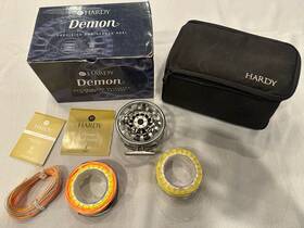 H00065 Hardy Demon 7000 Fly Reel Large Arbor Sealed Drag With Case Spey Lines And Box