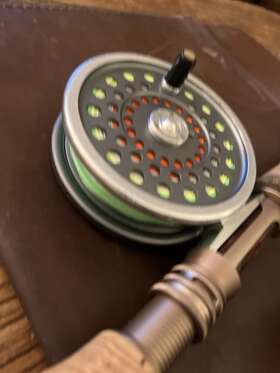 Hremarg040 Hardy Marquis Lwt 7 Fly Reel - Free Rio Gold- Just Serviced Factory