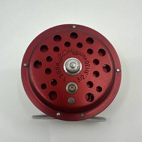 312.31130 Jc Higgins Vintage Model Fly Reel Made In Usa Red