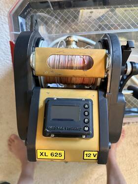 Xl-625 Kristal Fishing Xl 625 Electric Reel Gold Black 12v Model Mpn