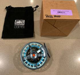 Lamson 708332006706 Remix - 7 Fly Reel Glacier With Blue Backing Never Used Mint